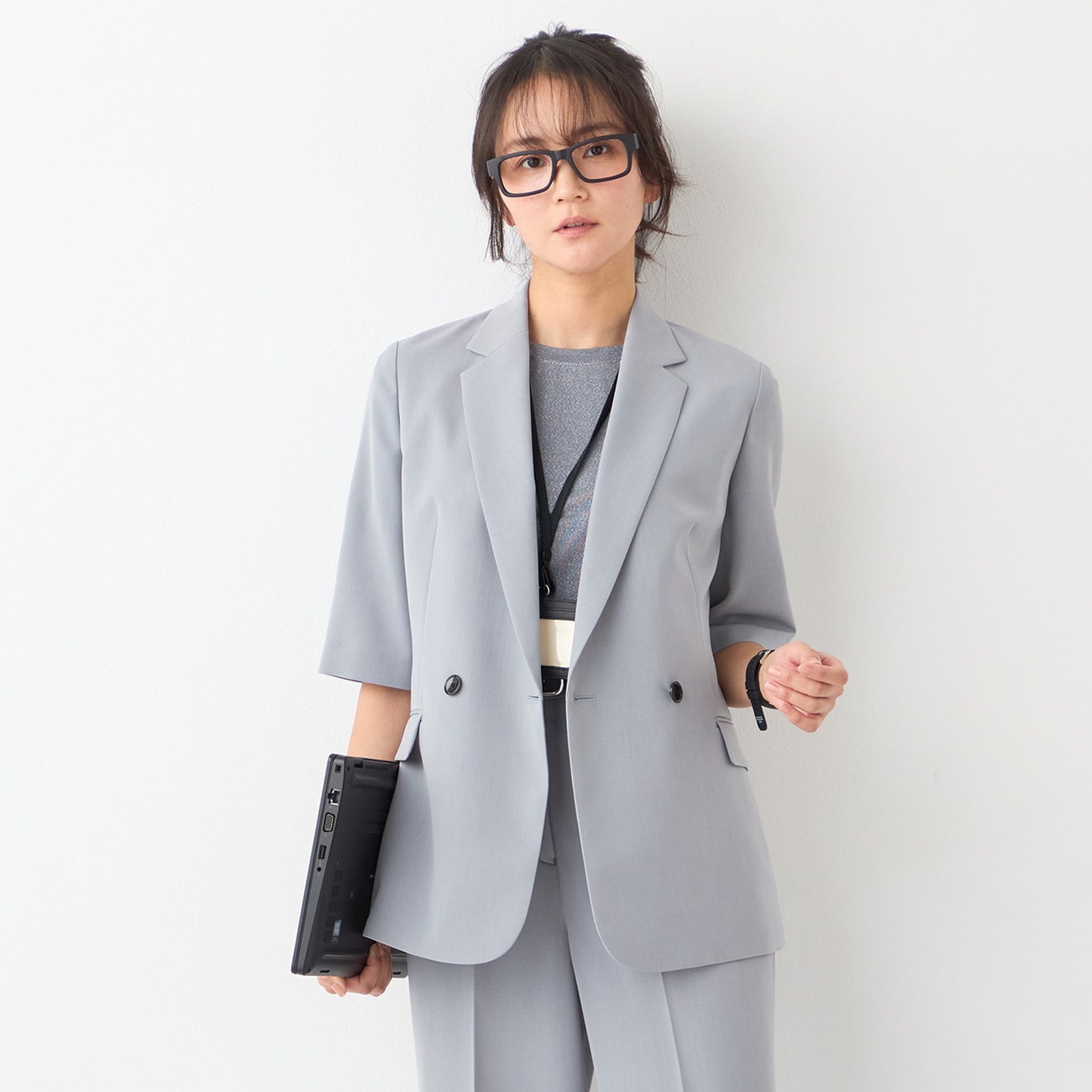 THE THIRD SUITS ダブルジャケット 5分袖|O42_G261H553 - ORIHICA 公式通販