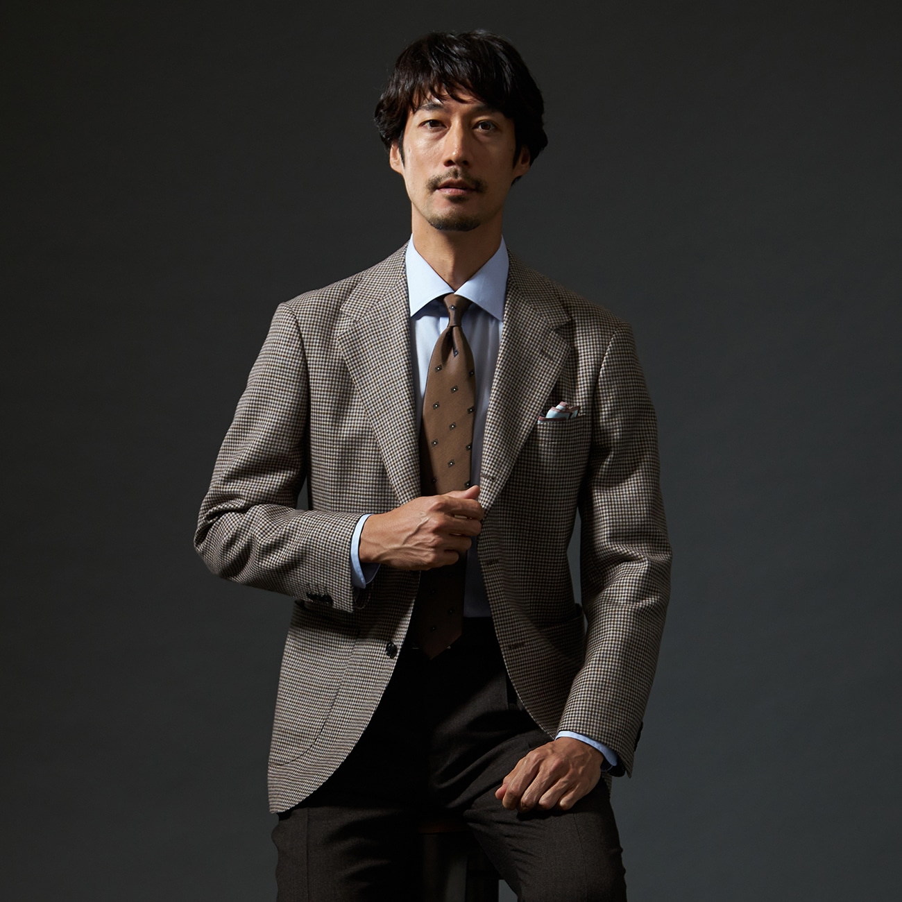 スマート ビズ ジャケット 単品 TIE YOUR TIE 尾州 チェック