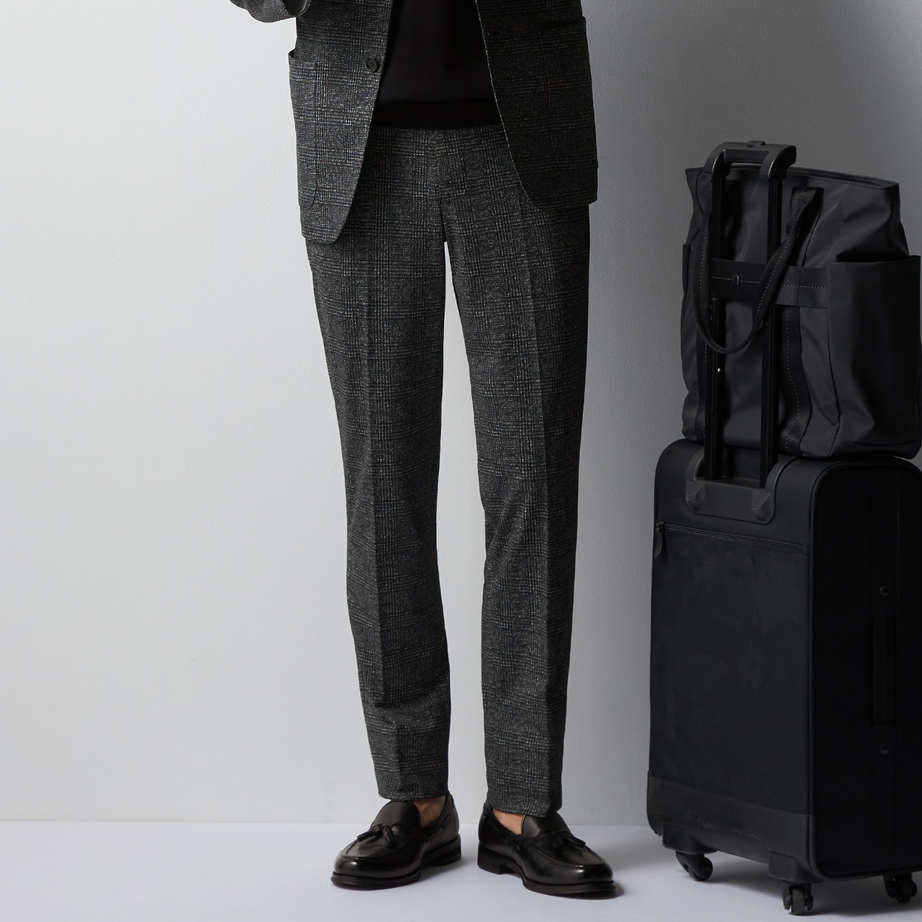 THE THIRD SUITS（SUPERCOOL） スラックス 高通気 トリコット グレン