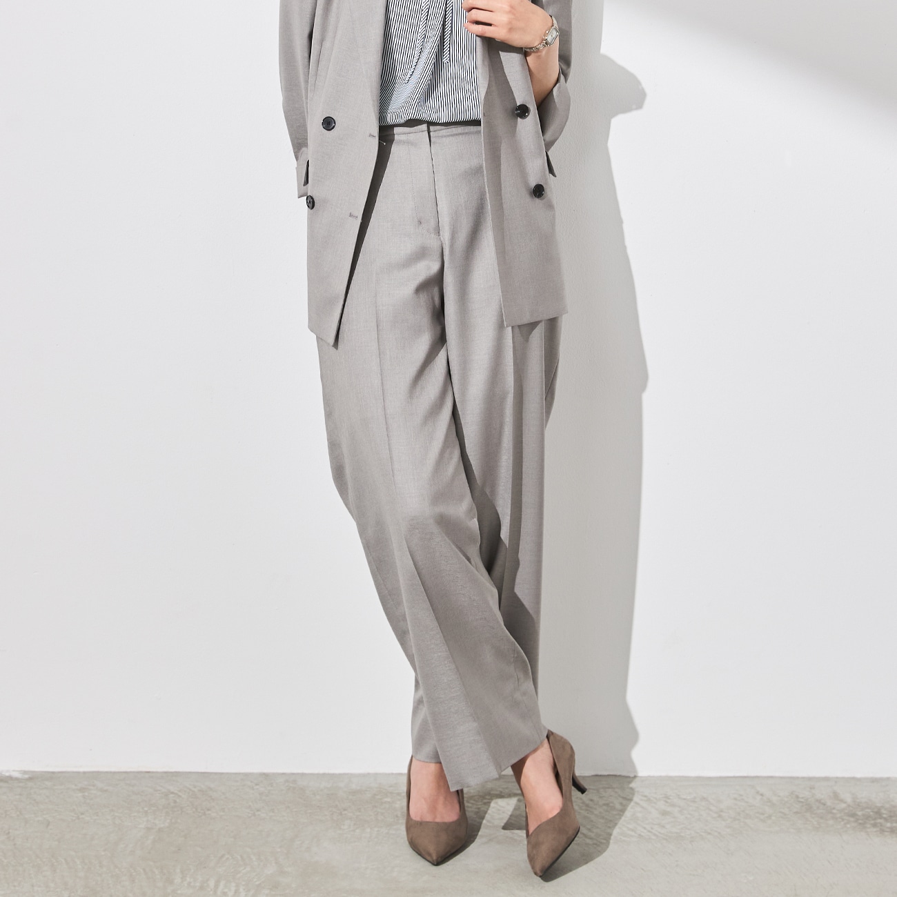 THE THIRD SUITS ワイドパンツ 麻調|O55_9251777 - ORIHICA 公式通販