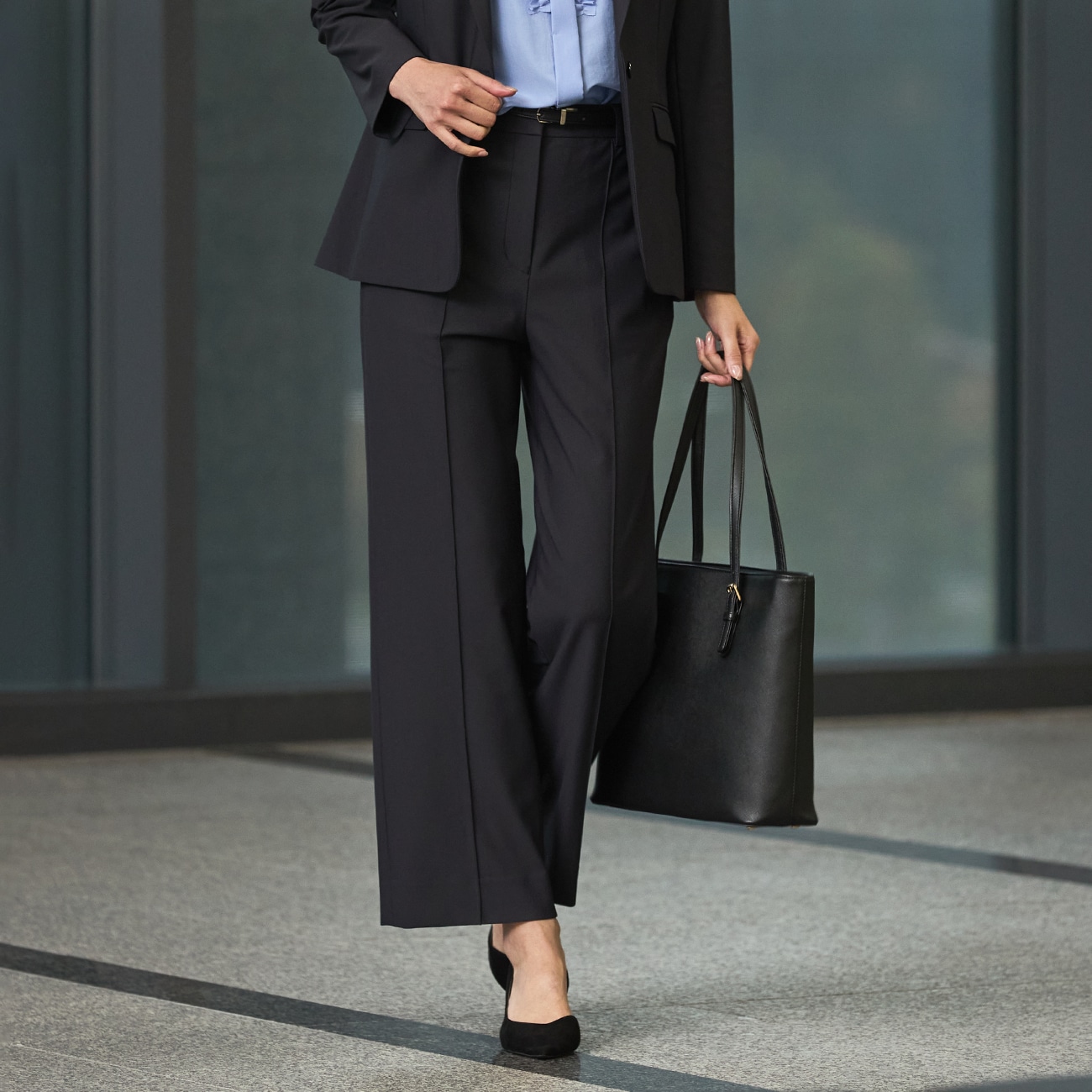 THE THIRD SUITS（BIZSPO） ワイドパンツ|O55_9261755 - ORIHICA 公式通販