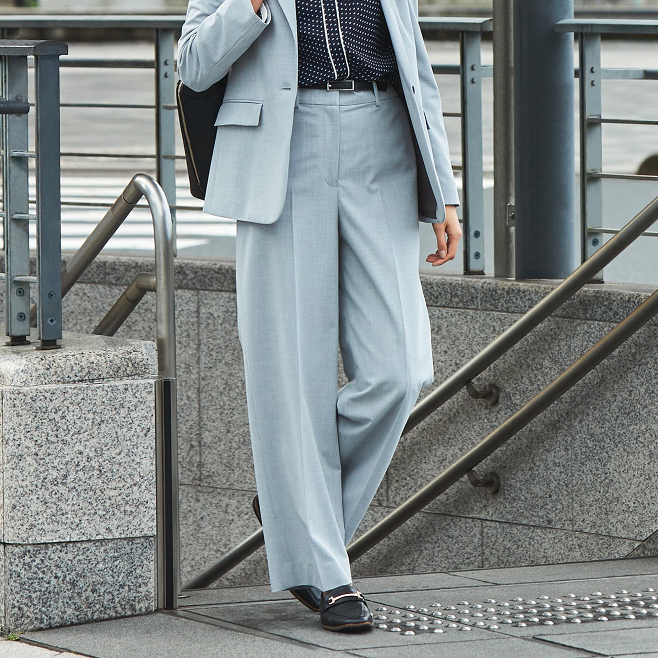 THE THIRD SUITS ワイドパンツ 織柄|O55_G251H948 - ORIHICA 公式通販