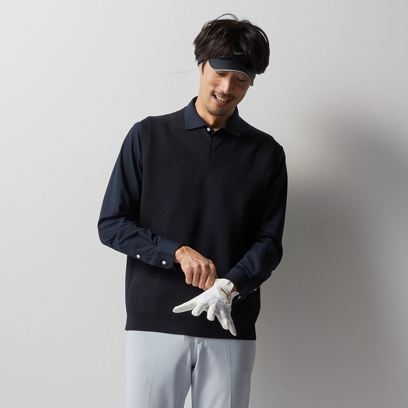 ビズニットテック（BIZ KNIT TECH） ハイゲージVネックベスト BIZSPO