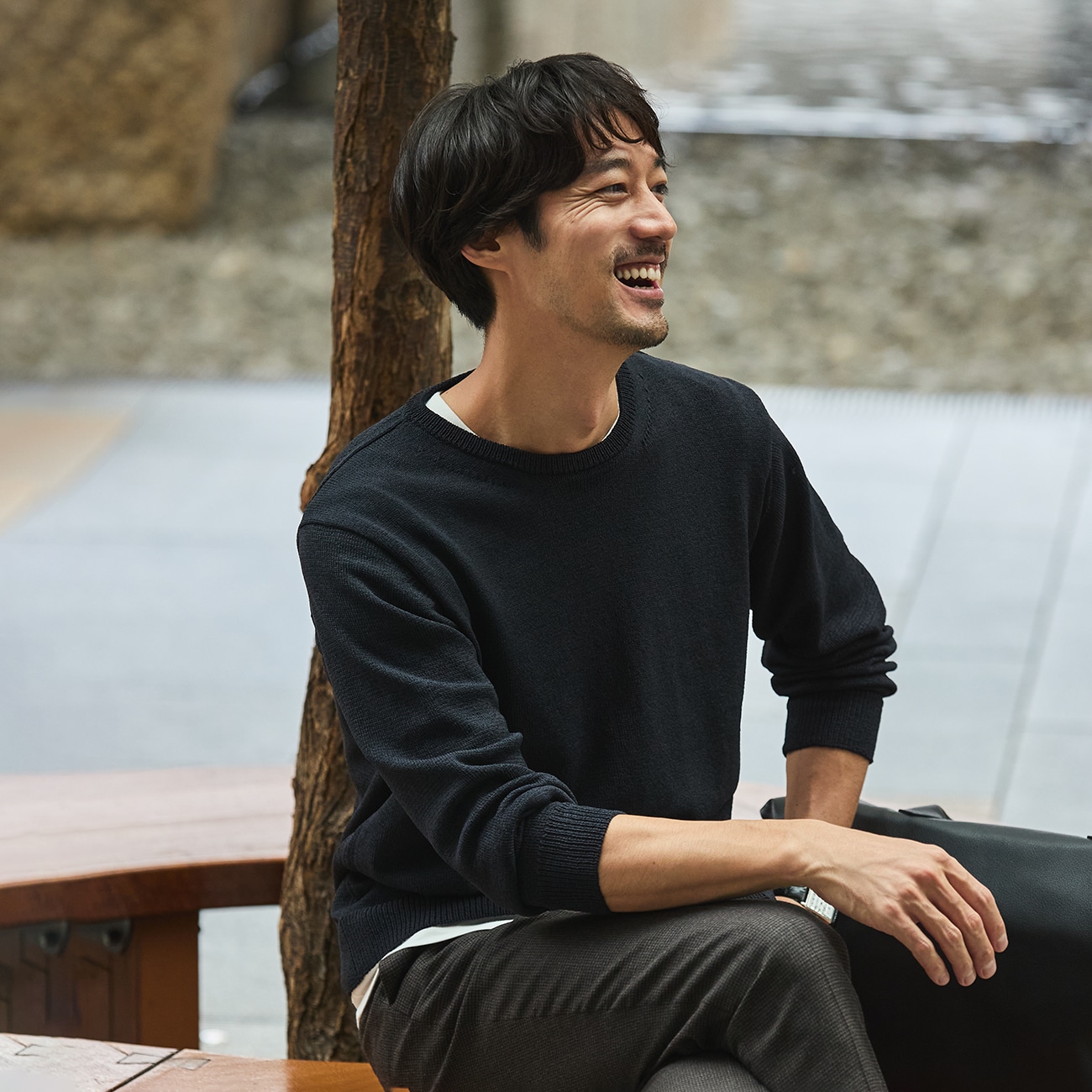 ビズニット ウォーム（BIZ KNIT WARM） プレーティング天竺クルー