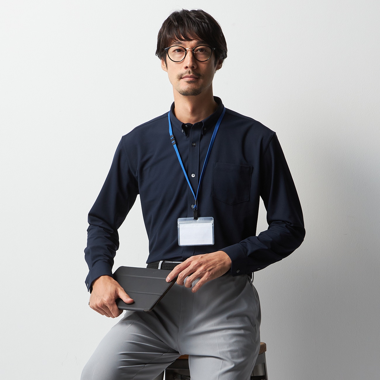 ビズポロシャツ 前開き ボタンダウン BIZSPO|O68_68AUYM505 - ORIHICA