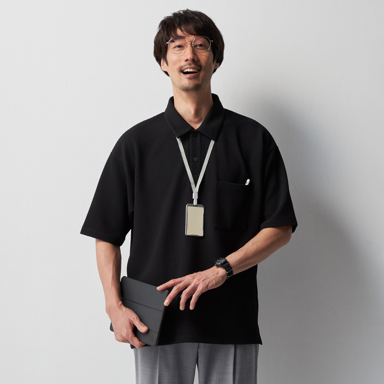 WEB限定】ビズポロシャツ フクレジャカード プルオーバー オーバー 