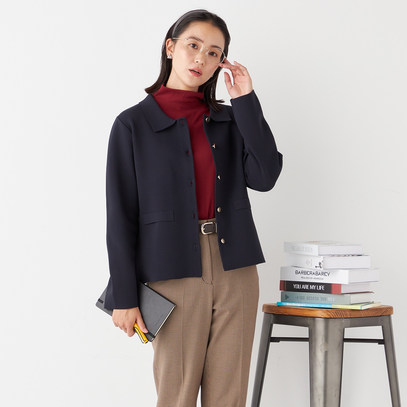 美品✨オリヒカ リュクス レダ ノーカラー ジャケット 近年モデル 最 