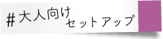 大人向けセットアップ