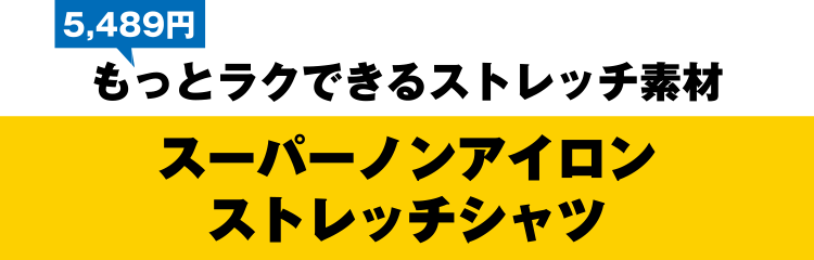 5,489円 もっとラクできるストレッチ素材 スーパーノンアイロンストレッチシャツ