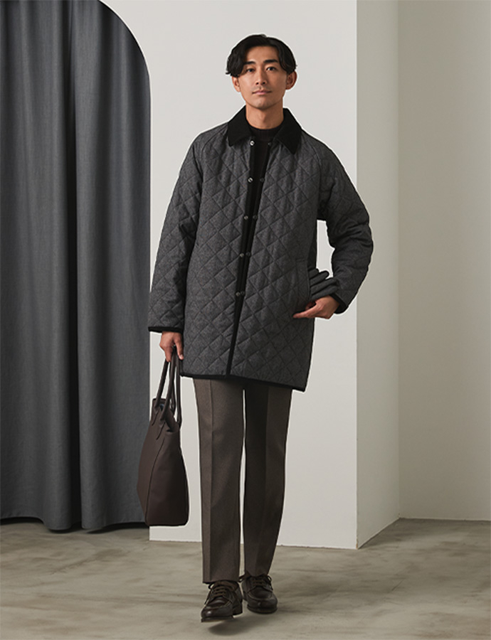 キルティングコート画像