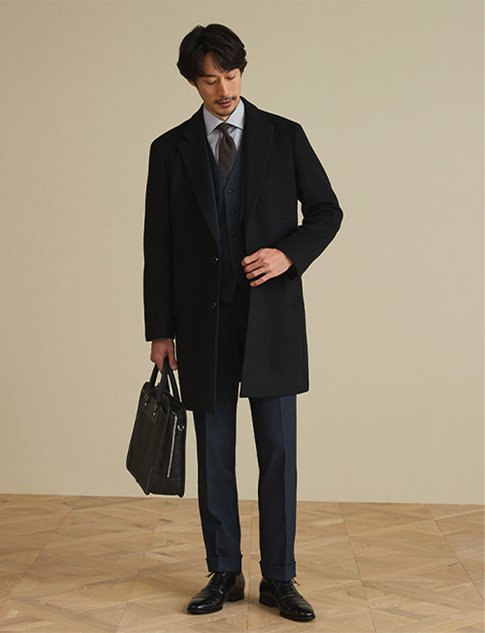 ウールチェスターコート画像