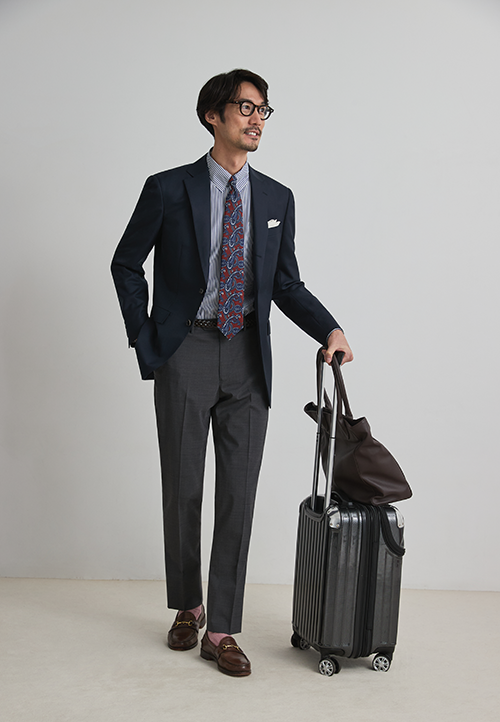 ジャケパンスーツのジャケパンコーデ