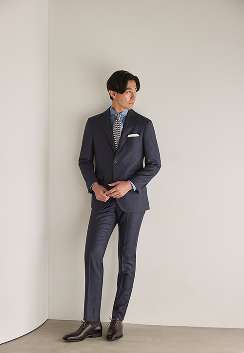 デニム調セットアップスーツ