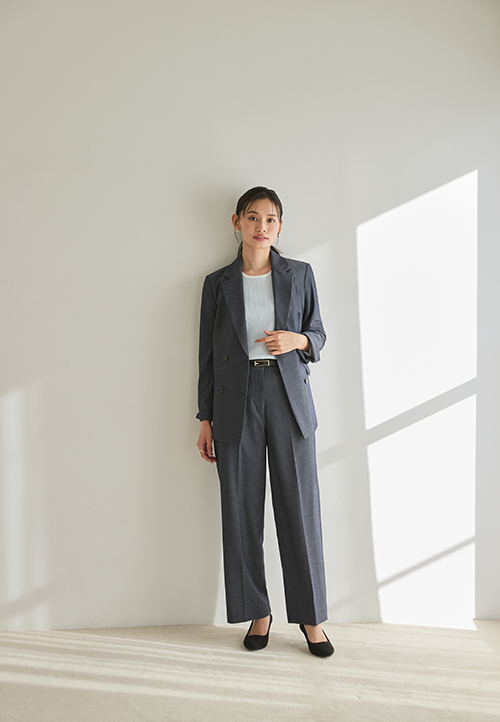 デニム調セットアップスーツ