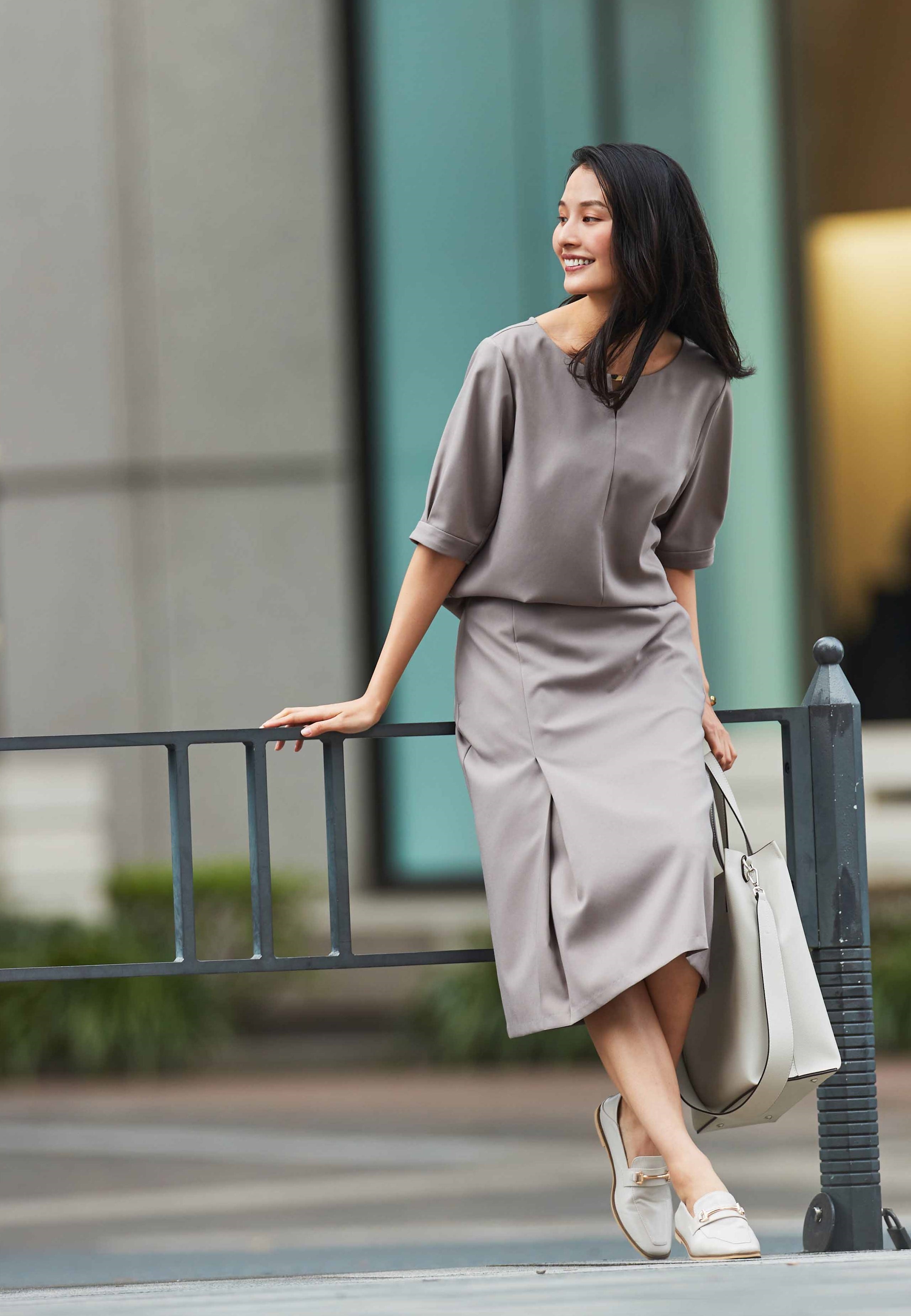Comfy 'rakuchin' blouse 2 piece sets