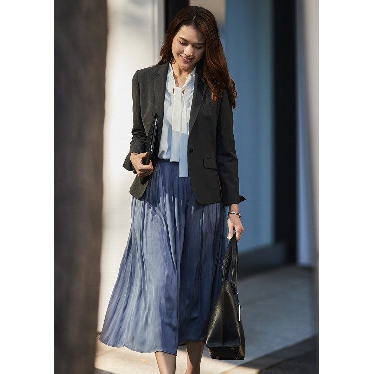 WEB限定サイズ展開あり】洗えるストレッチセットアップ  