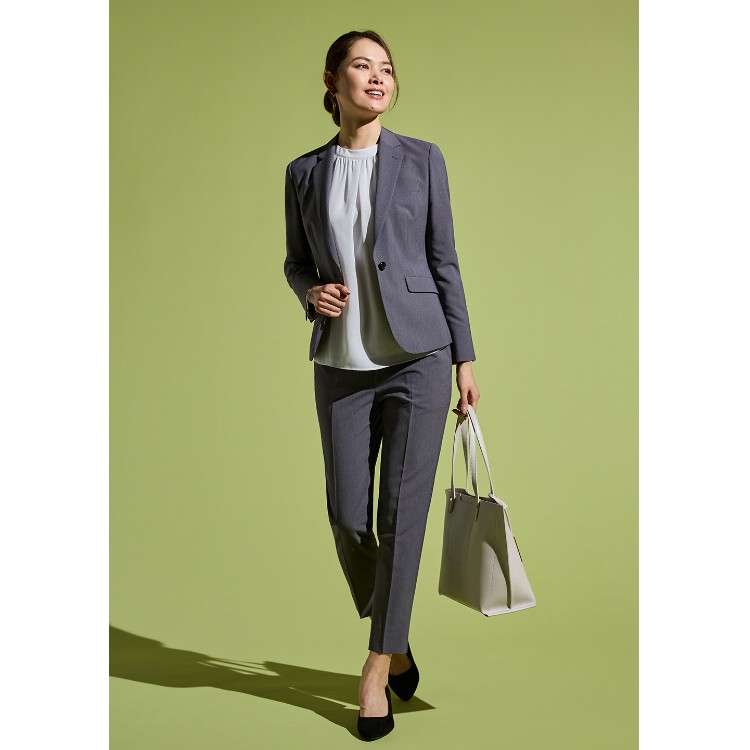 洗えるストレッチセットアップ 織柄 ノッチジャケット|O42_92416100  