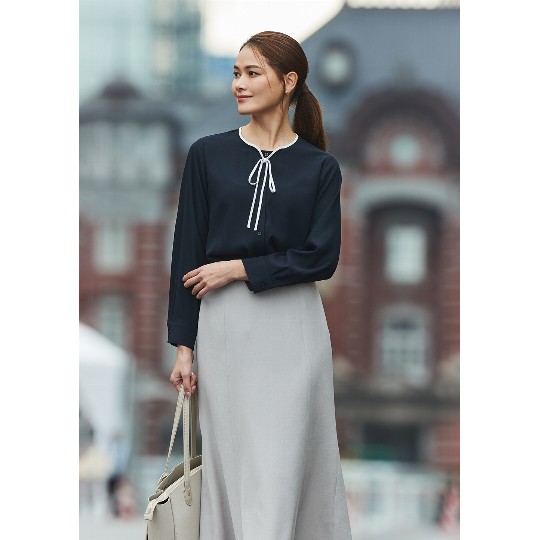 極美品 セオリーリュクス RAYA ボウタイブラウス Preciousコラボ