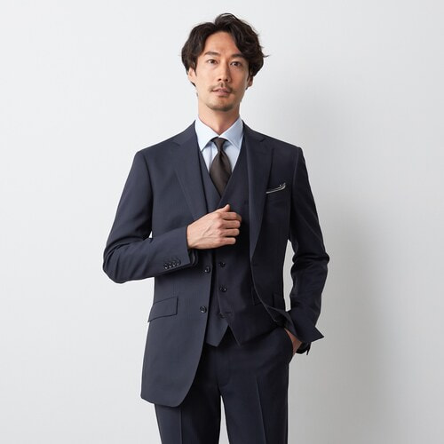 美品 ORIHICA スーツ スリーピース 大きいサイズY7 XL ブラック