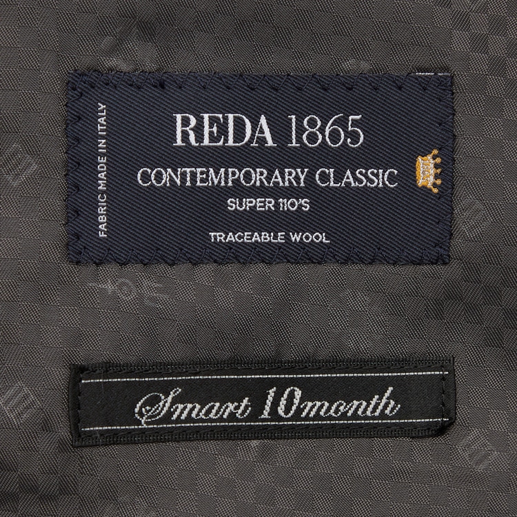 インポートファブリックスーツ（LUXE）REDA チェック 3つボタン