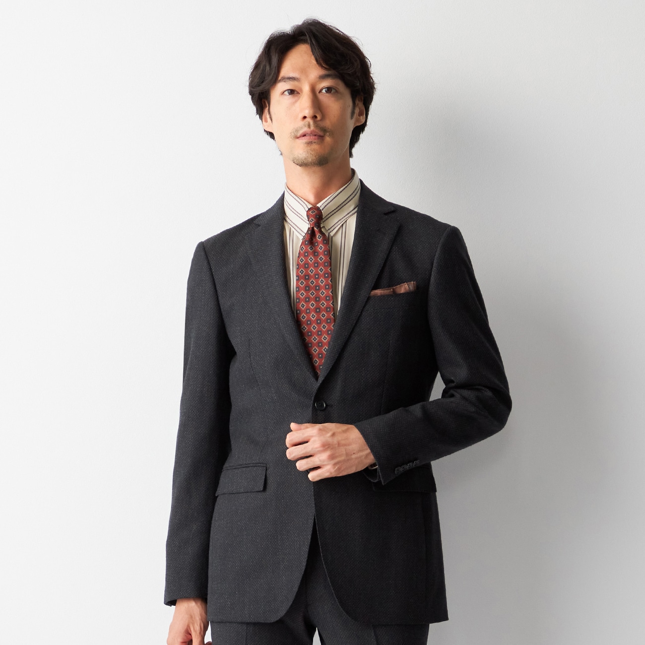 誠実 【美品】ダブルブレスト スーツ ウォッシャブル素材 - 通販 - www