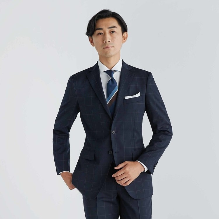 防シワ 紺 ウインドペン スーツ 10month O41 Sf1d76 Orihica 公式通販
