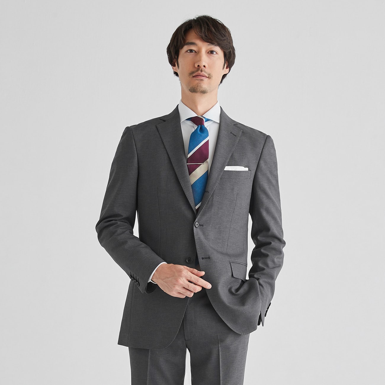 ノンアイロン ウォッシャブルスーツ グレー ピンヘッド 10month O41 Sf1d2117 Orihica 公式通販