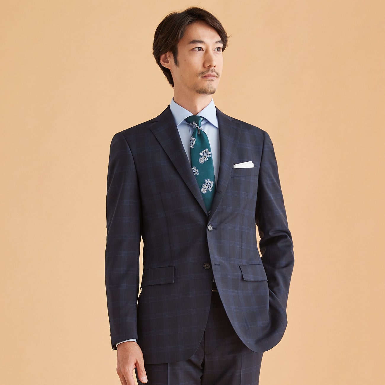 メンズスーツ ORIHICA 細身LIMITED MODEL 美品 おまけ付き | labiela.com