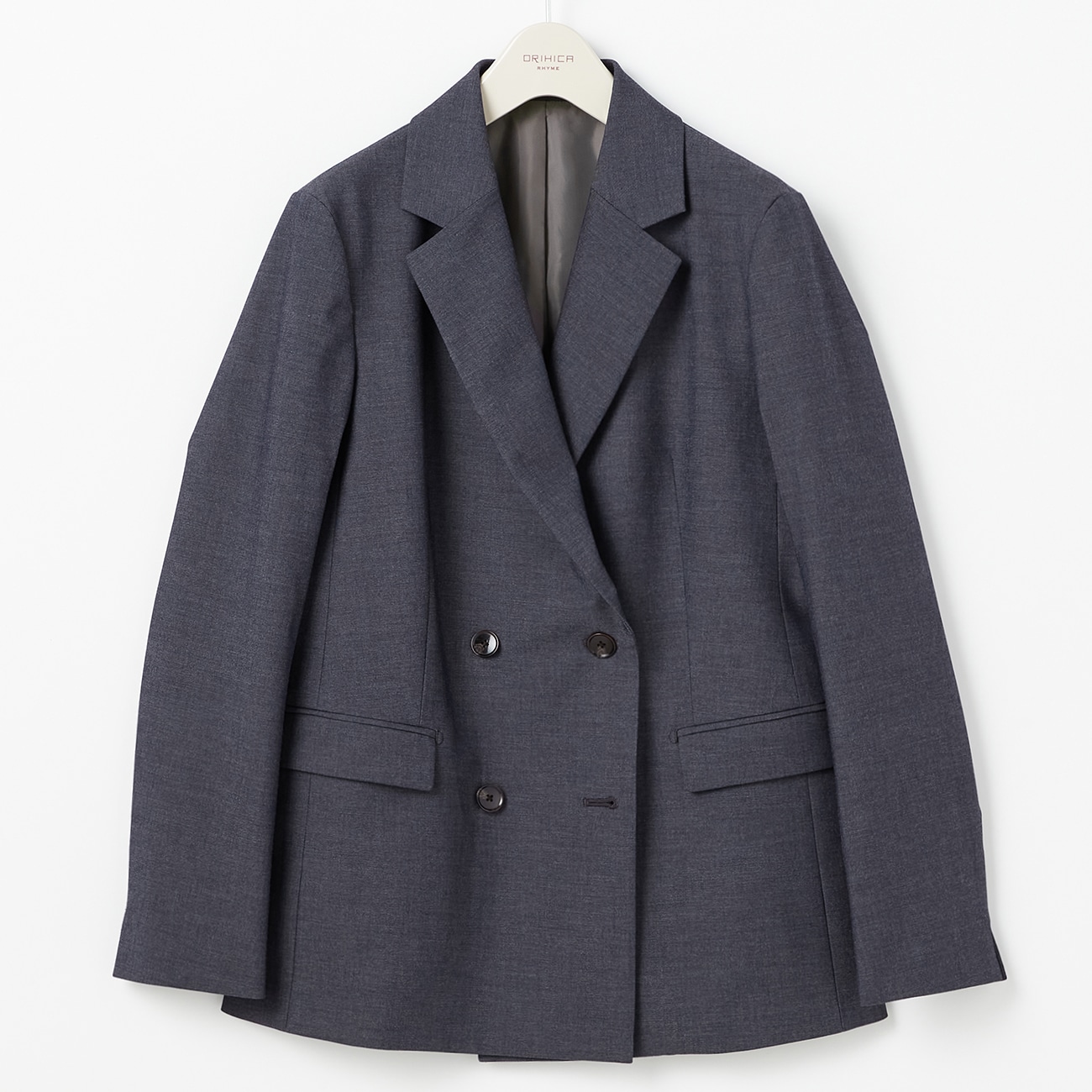 THE THIRD SUITS ダブルジャケット デニム調|O42_26HR00M1 - ORIHICA