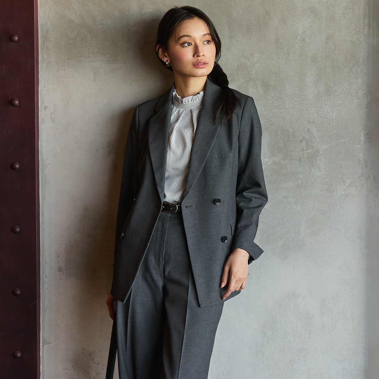 THE THIRD SUITS ダブルジャケット シャンブレー