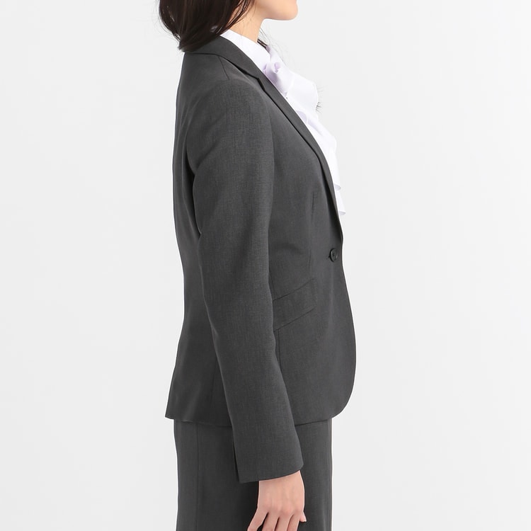 アウトレット]【WEB限定サイズ展開あり】 洗えるストレッチ グレー織柄 