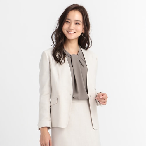 一番の 【洗えるMセット】新品！オリヒカ ノーカラージャケット N 