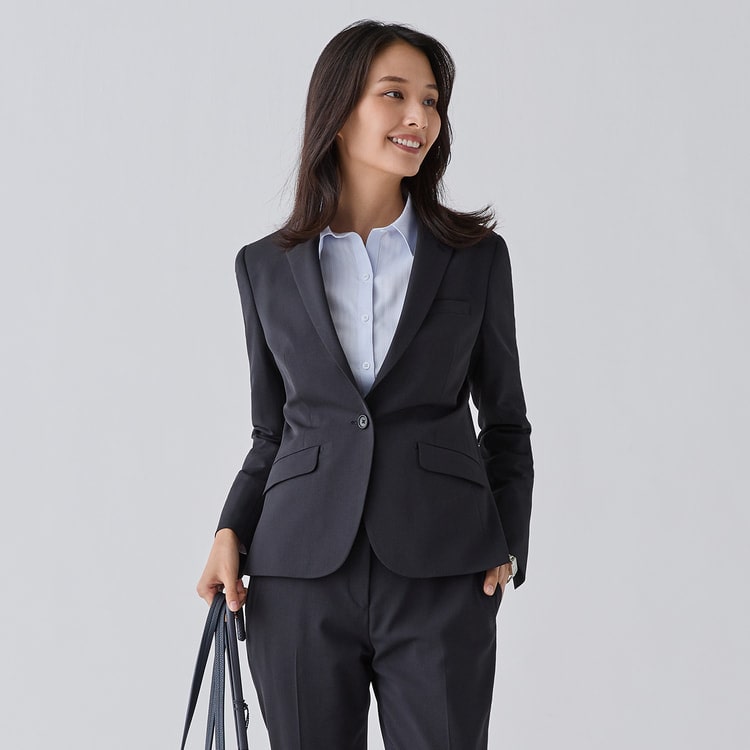 アウトレット]【WEB限定サイズ展開あり】洗えるストレッチセットアップ  