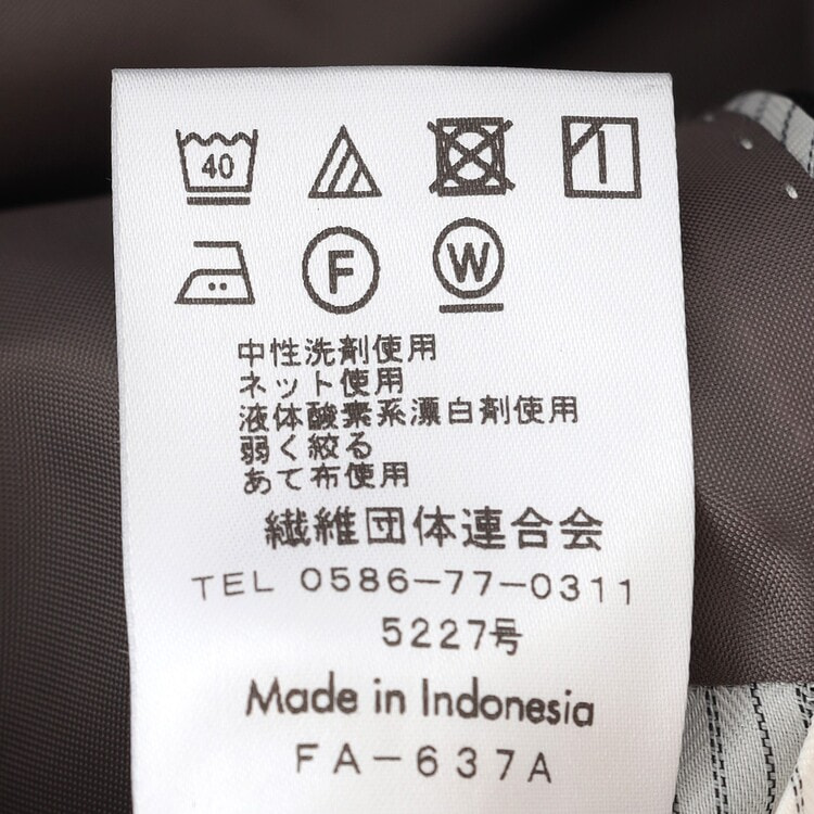 洗えるストレッチセットアップ シャドーストライプ ノッチ