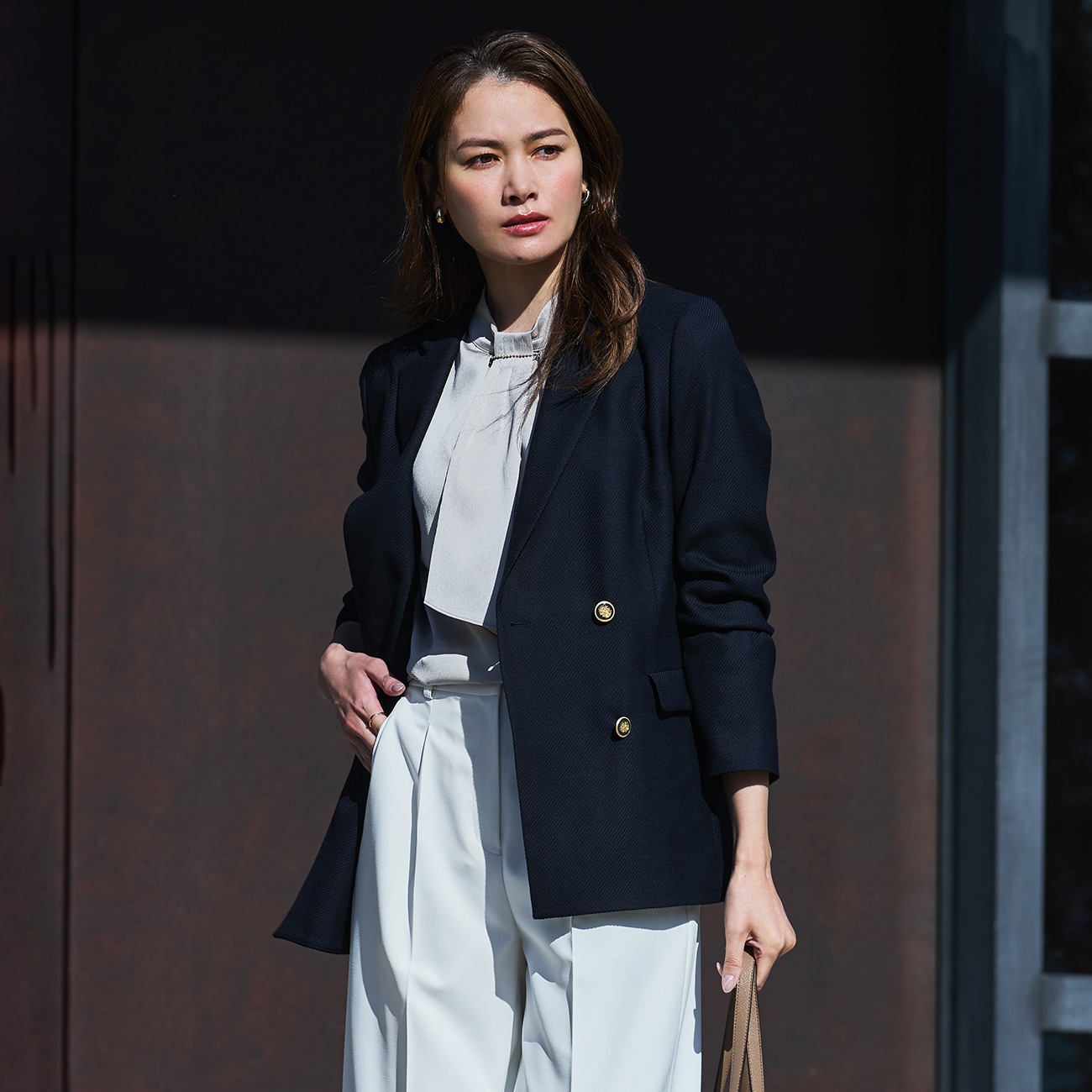 ORIHICA　LUXE ブレザーダブルジャケット REDA