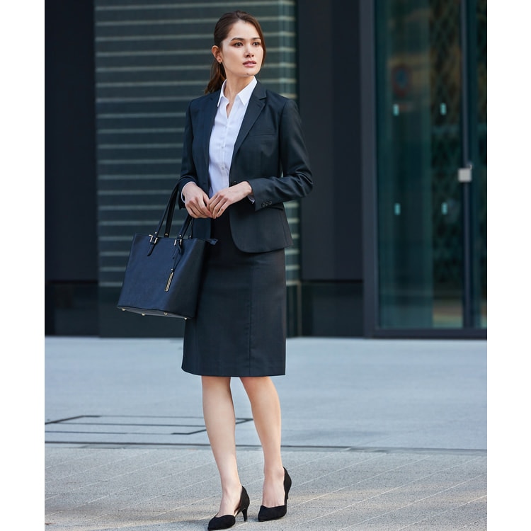 アウトレット]プレミアムストレッチ グレー REDAピン無地 ジャケット  