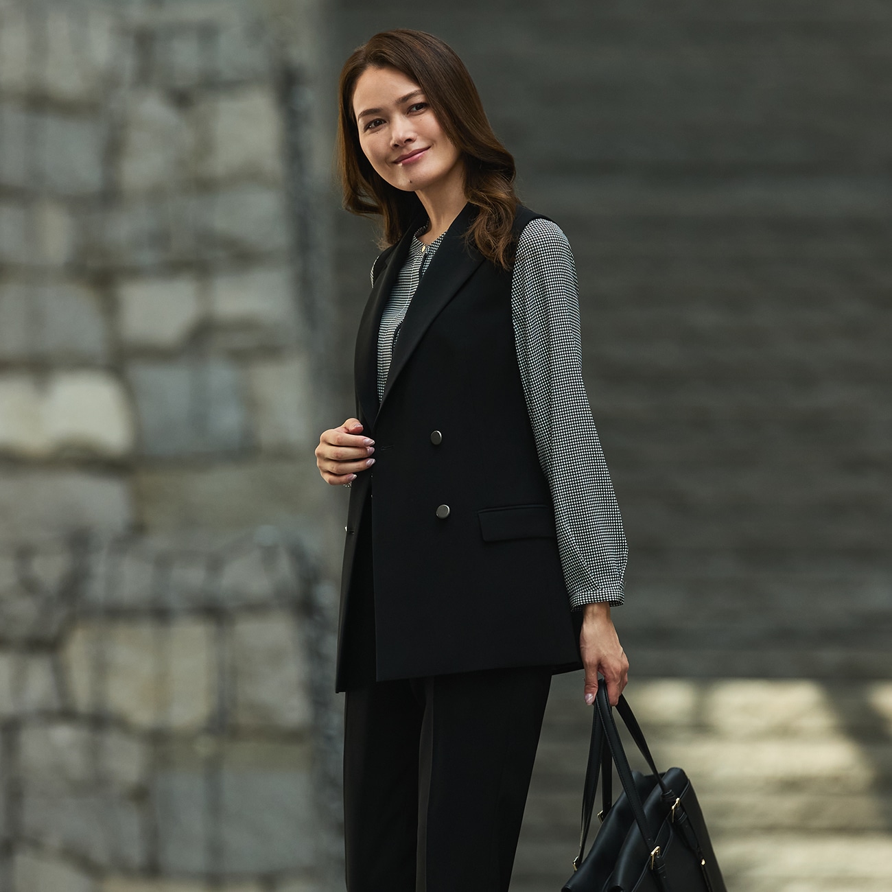 THE THIRD SUITS ダブルジレ ダブルクロス|O42_G252H340