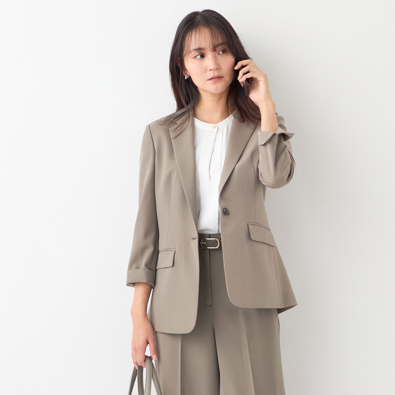 THE THIRD SUITS ロングジャケット 9分袖
