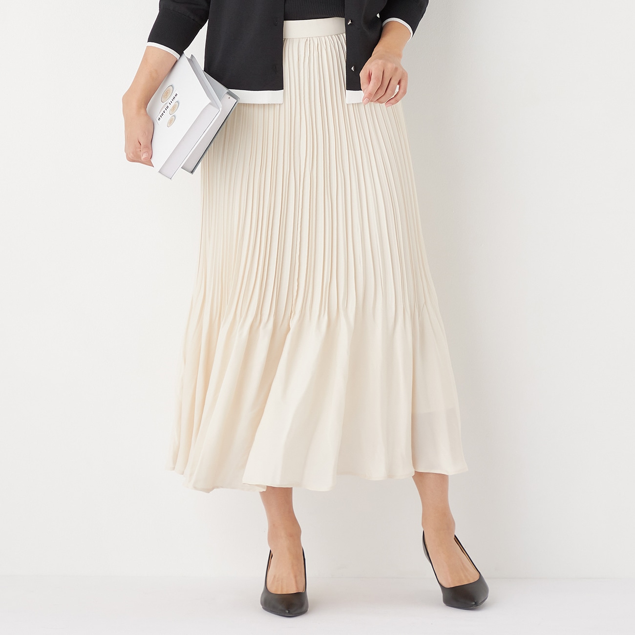 ＜CLASSY.ONLINE4月掲載アイテム＞CITY TAILOREDスカート プリーツロング