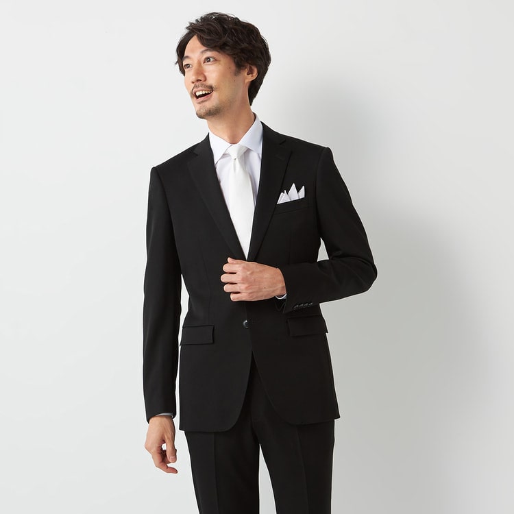 シングル ブラックフォーマル ブラックスーツ 礼服 冠婚葬祭 オリヒカ 
