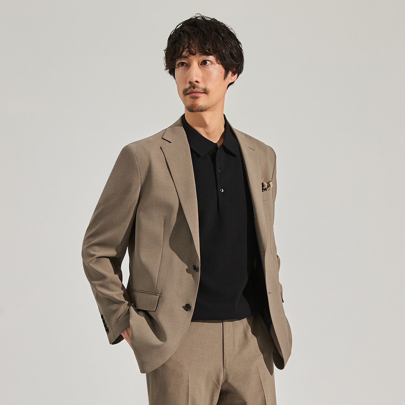 スマート ビズ セットアップ(SUPERCOOL)ジャケット 高通気 無地