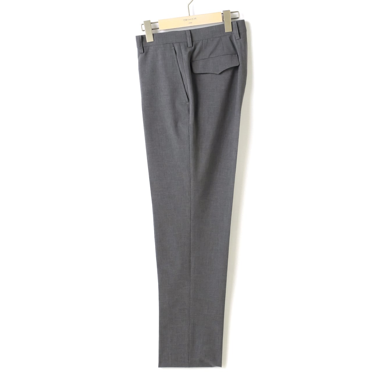 WEB限定サイズ展開あり】防シワNON-IRON PANTS 単品グレー 裾上げ済み 