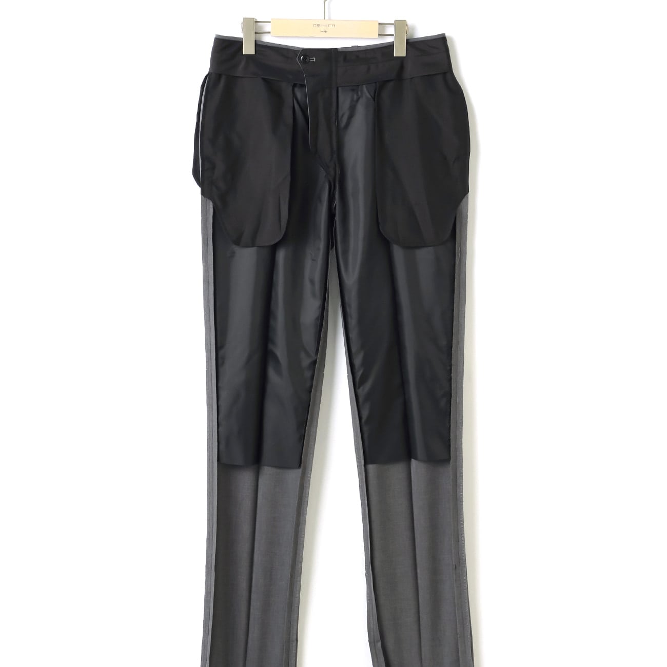 WEB限定サイズ展開あり】防シワNON-IRON PANTS 単品グレー 裾上げ済み 