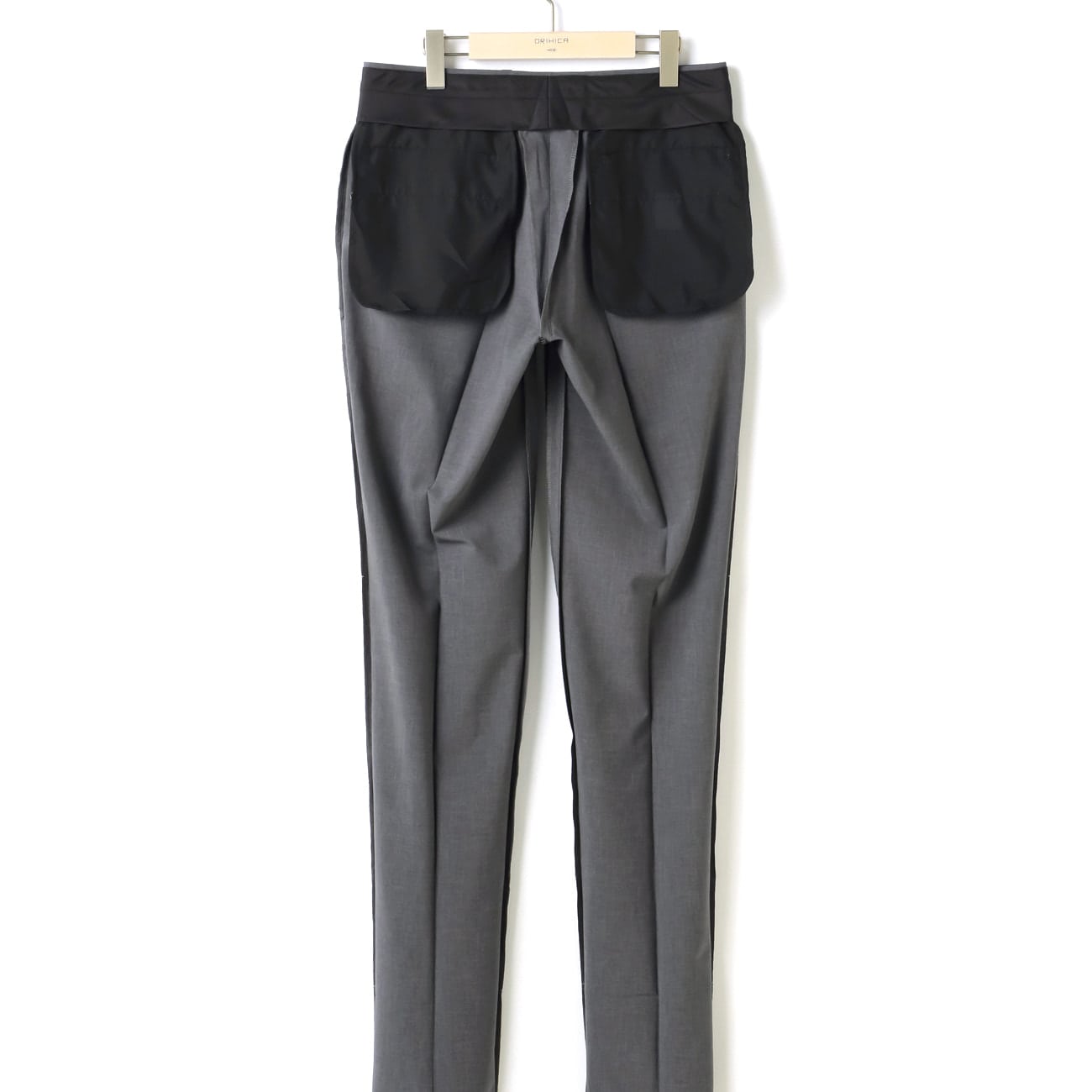 【WEB限定サイズ展開あり】防シワNON-IRON PANTS 単品グレー 裾上げ済み