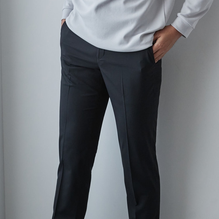 スマート ビズ パンツ（NON-IRON PANTS） 単品 黒無地 裾上げ