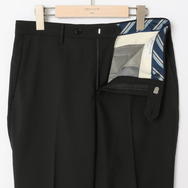スマート ビズ パンツ（NON-IRON PANTS） 単品 黒無地 裾上げ