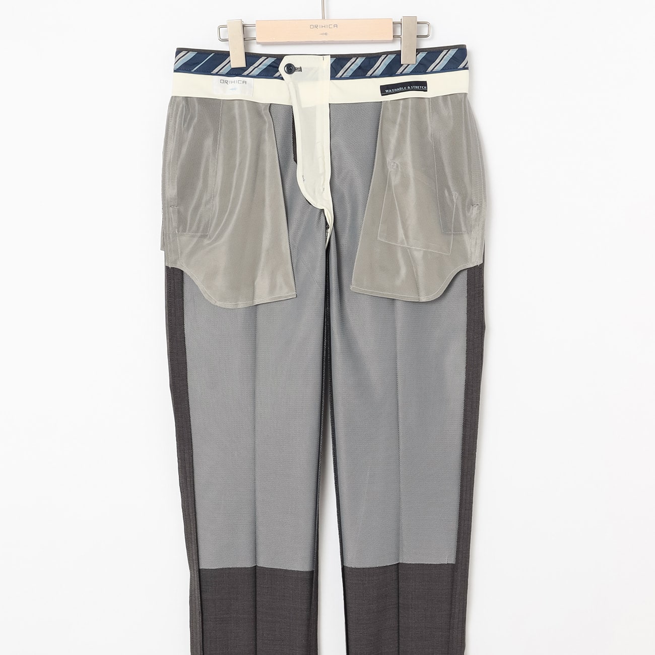 スマート ビズ パンツ（NON-IRON PANTS） 単品 ミディアムグレー無地 