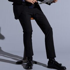 THE 3rd SUITS 裾上げ済みパンツ 黒無地 10month（テーラード型）