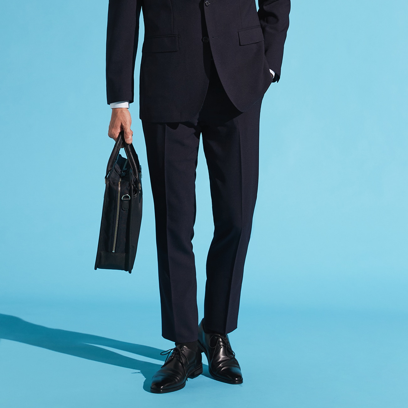 アウトレット]スマート ビズ セットアップ COOL スラックス 無地