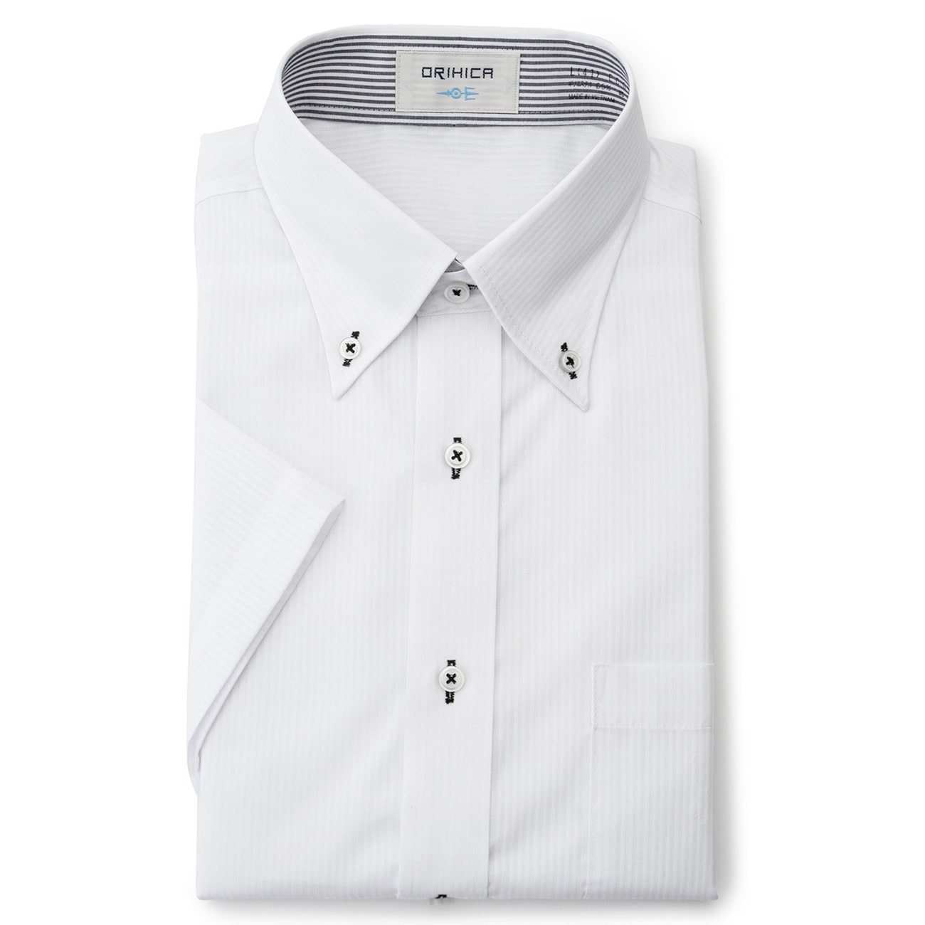 【WEB限定】 形態安定・抗菌防臭 白 半袖ボタンダウンシャツ 3枚セット|O49_ECGT3S1S - ORIHICA 公式通販
